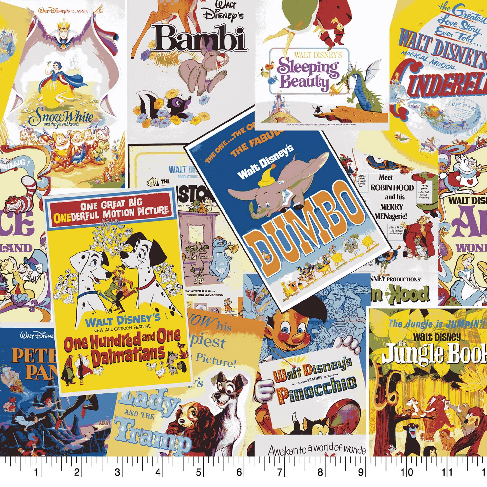 Disney® Great Love Posters Cotton Fabric